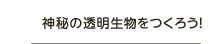 神秘の透明生物をつくろう！