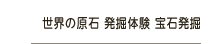 世界の原石 発掘体験 宝石発掘