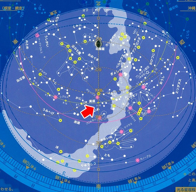 太陽の南中高度を調べる